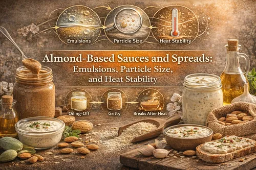 Almond-Based Sauces and Spreads: Emulsions, Particle Size, and Heat Stability - Almond Industrial Applications — Atlas Global Trading Co.