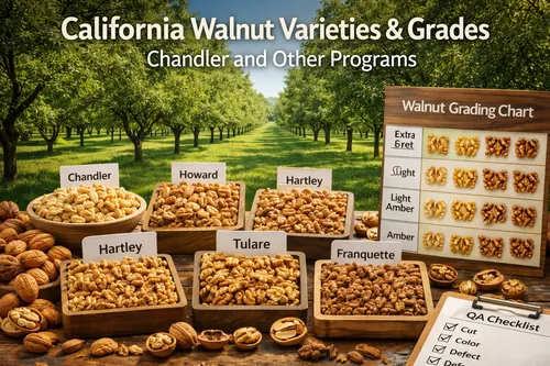 California Walnut Varieties and Grades: Chandler and Other Programs - California Walnut Crop & Harvest — Atlas Global Trading Co.