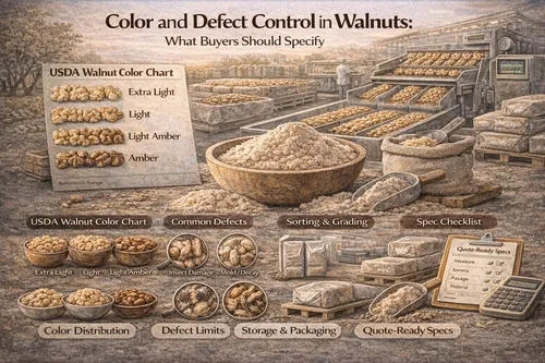Color and Defect Control in Walnuts: What Buyers Should Specify - California Walnut Crop & Harvest — Atlas Global Trading Co.