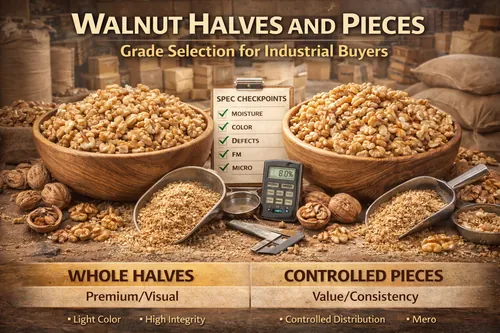 Walnut Halves and Pieces: Grade Selection for Industrial Buyers - Walnut Industrial Applications — Atlas Global Trading Co.