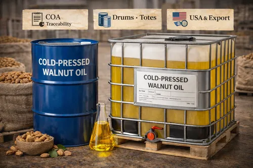 Bulk Cold-pressed edible walnut oil supplier — Atlas Global Trading Co.
